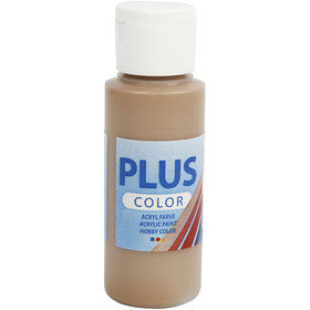 Plus Color Acrylverf, lichtbruin, 60 ml/ 1 fles [HOB-39603]