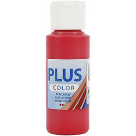 Plus Color Acrylverf, crimson red, 60 ml/ 1 fles [HOB-39628]