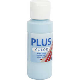 Plus Color Acrylverf, ice blue, 60 ml/ 1 fles [HOB-39646]