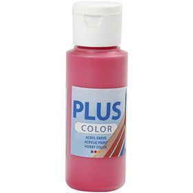 Plus Color Acrylverf, primair rood, 60 ml/ 1 fles [HOB-39673]