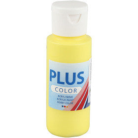 Plus Color Acrylverf, primair geel, 60 ml/ 1 fles [HOB-39675]