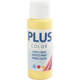 Plus Color Acrylverf, primrose yellow, 60 ml/ 1 fles [HOB-39678]