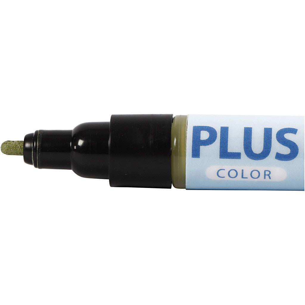 Plus Color Marker, L: 14,5 cm, lijndikte 1-2 mm, eucalyptus, 5,5 ml, 1 stuk [HOB-39807]