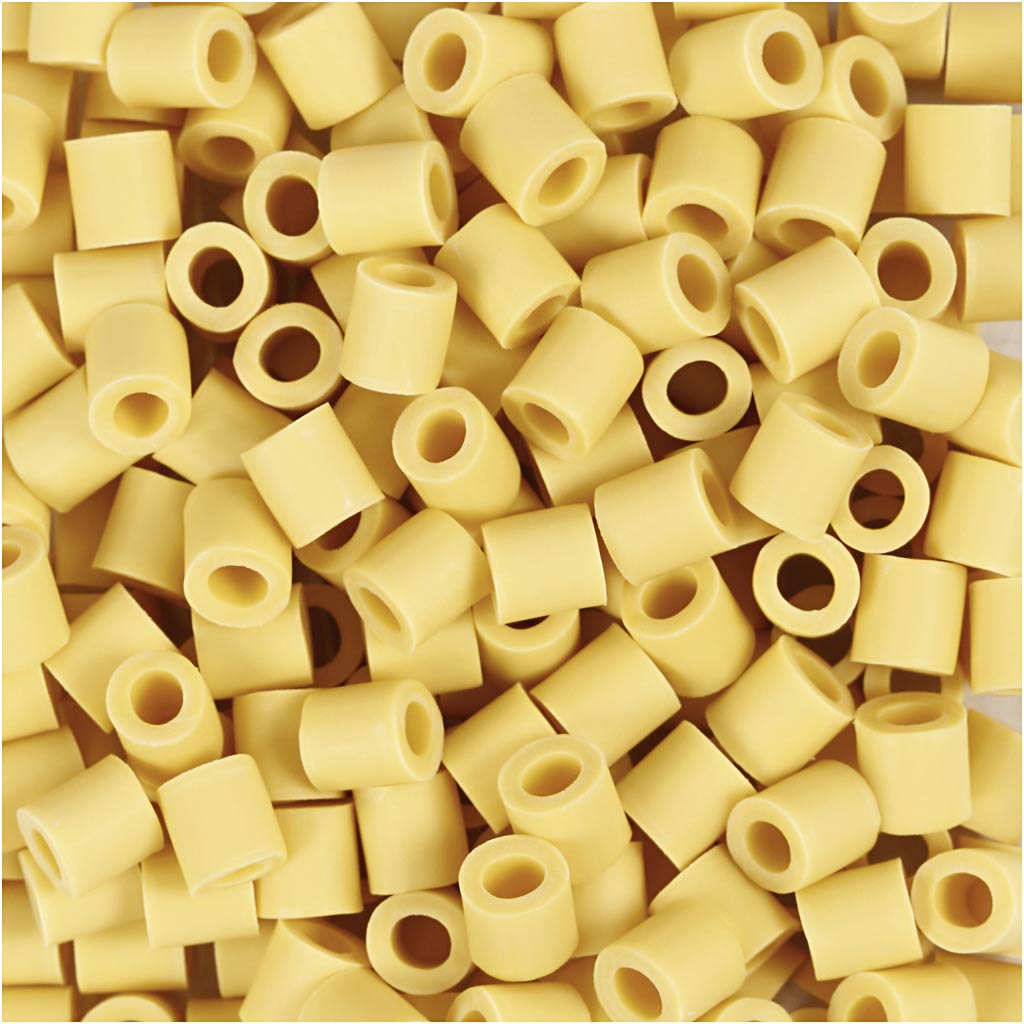BioBeads van NABBI, afm 5x5 mm, gatgrootte 2.5 mm, medium, geel, 1000 stuk/ 1 doos [HOB-9067740]