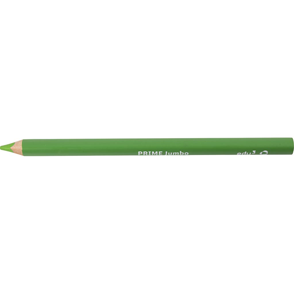 Edu Jumbo Kleurpotlood, dikte 10 mm, vulling 6,25 mm, lichtgroen, 12 stuk/ 1 doos [HOB-408062]