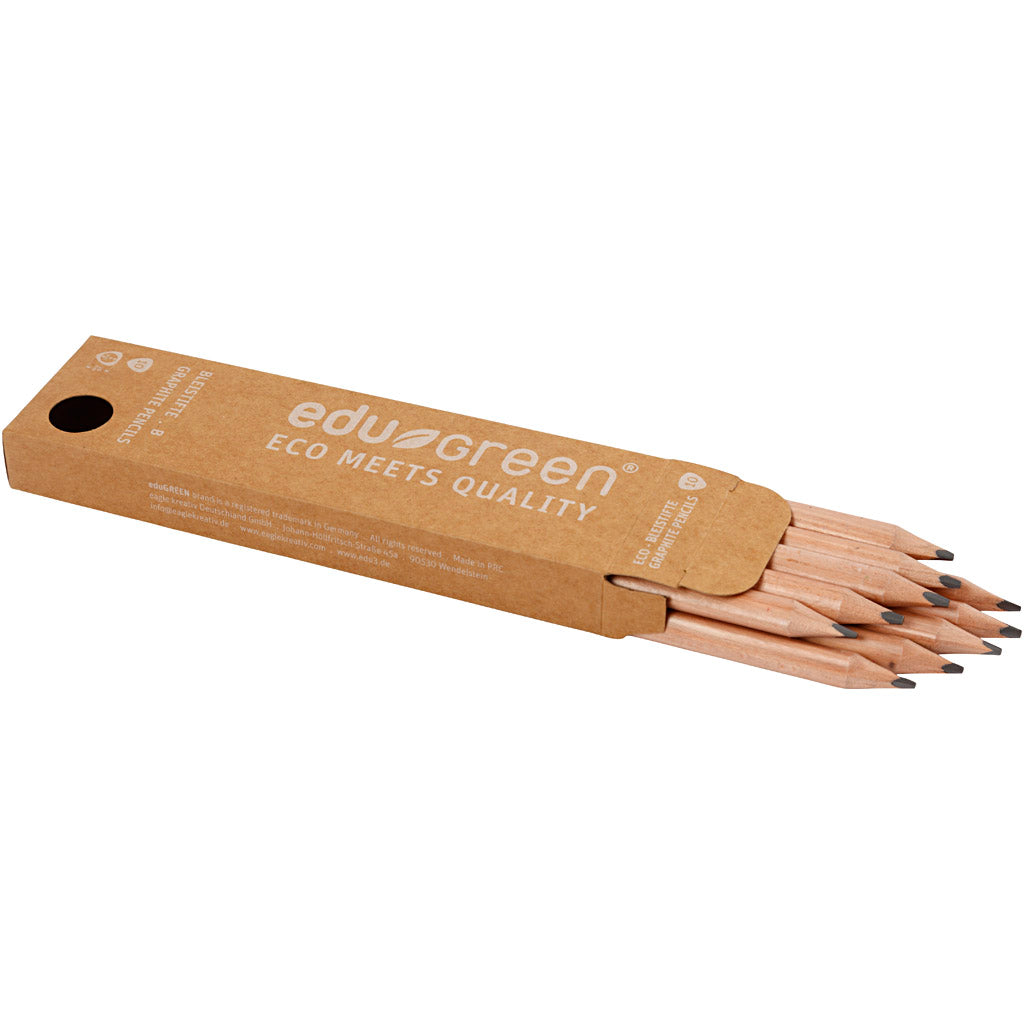 Edugreen Jumbo Potloden, B, 10 stuk/ 1 doos [HOB-408282]