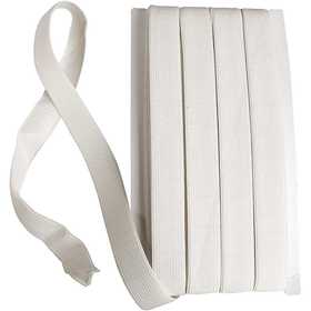 Elastiek, B: 20 mm, wit, 25 m/ 1 rol [HOB-41044]