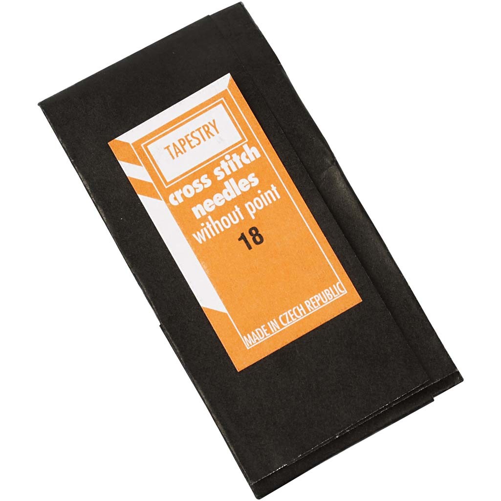 Borduurnaalden, Lengte van het oog: 9 mm , afm 18, L: 50 mm, zonder punt, 25 stuk/ 1 doos [HOB-41105]