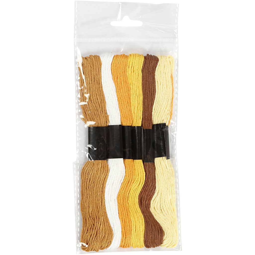 Borduurgaren, dikte 1 mm, goud, 6 bol/ 1 doos [HOB-412700]