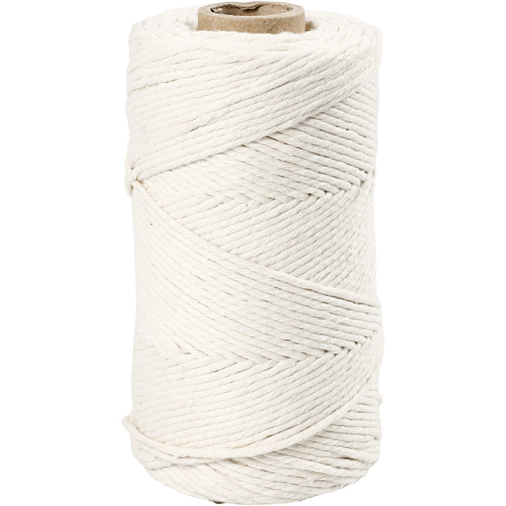 Macramé Koord, L: 198 M, d 2 mm, off-white, 330 gr/ 1 rol [HOB-414760]