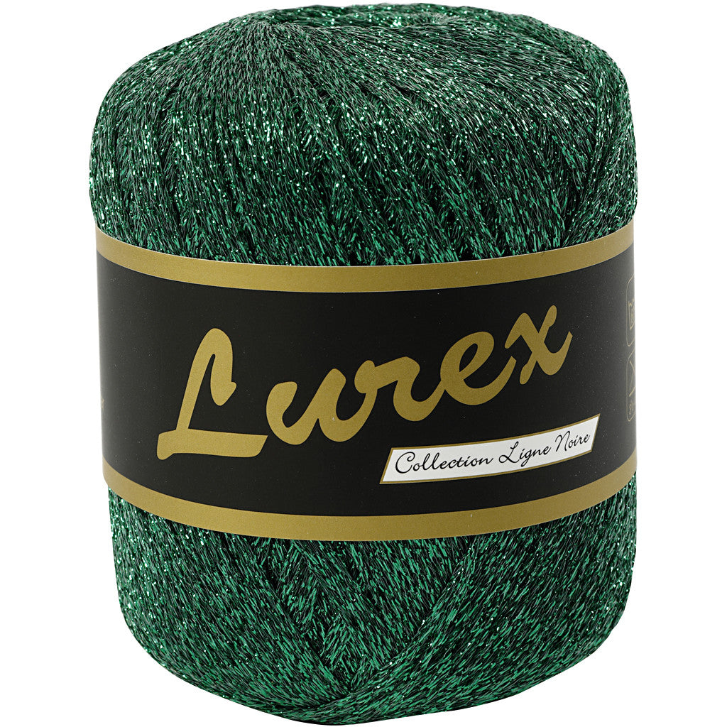 Lurex Glitter Garen, L: 160 M, groen, 25 gr/ 1 bol [HOB-421472]