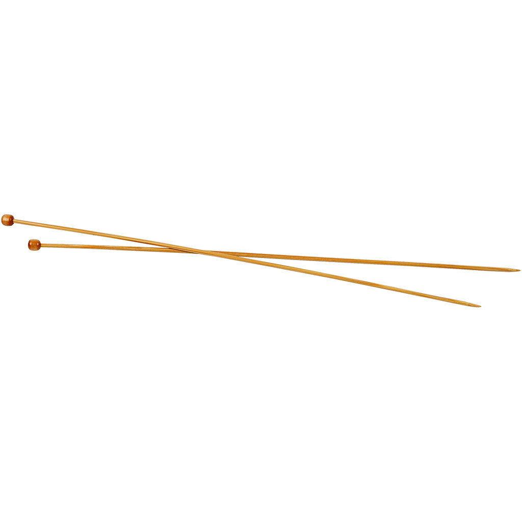 Knitting Needles, L: 35 cm, size 3 mm, 1 pair