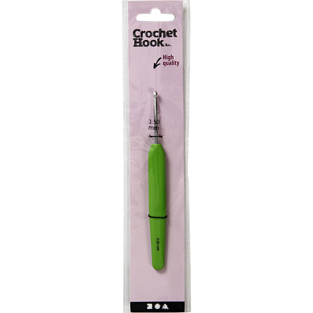 Haaknaalden, afm 3,5, L: 13,3 cm, afm 3,5 mm, lichtpaars, 1 stuk [HOB-42383]