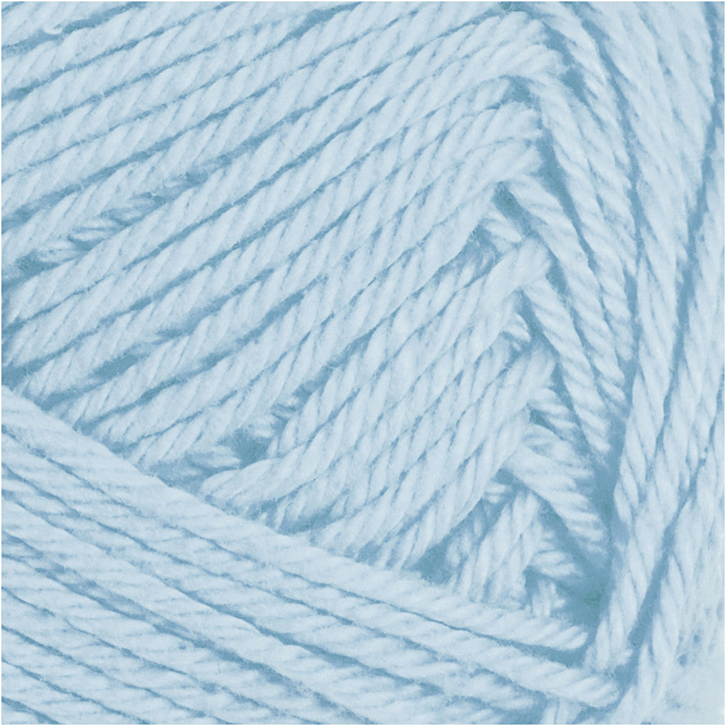 Katoengaren, afm 8/4, L: 170 M, needle 3-3,5, zacht blauw, 50 gr/ 1 bol [HOB-431180]