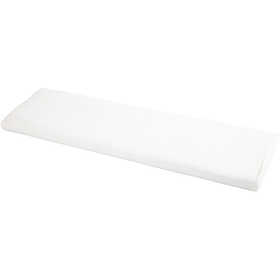 Stof, B: 145 cm, 140 gr, wit, 10 m/ 1 rol [HOB-44080]