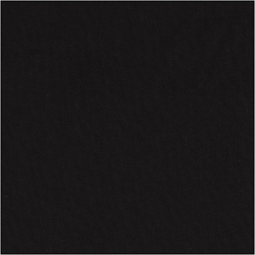 Fabric, W: 145 cm, 140 g, black, 10 m/ 1 roll