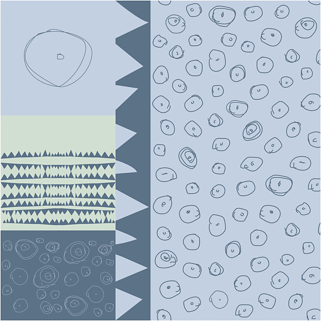 Stof, B: 145 cm, 140 gr, blauw, 1 str.m [HOB-443090]