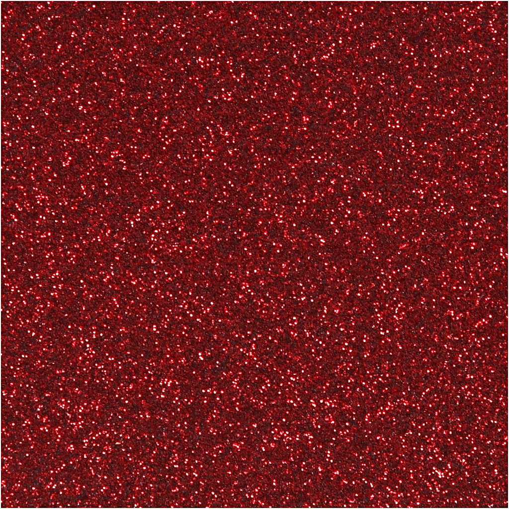 Opstrijkfolie, A5, vel 148x210 mm, glitter, rood, 1 vel [HOB-44331]