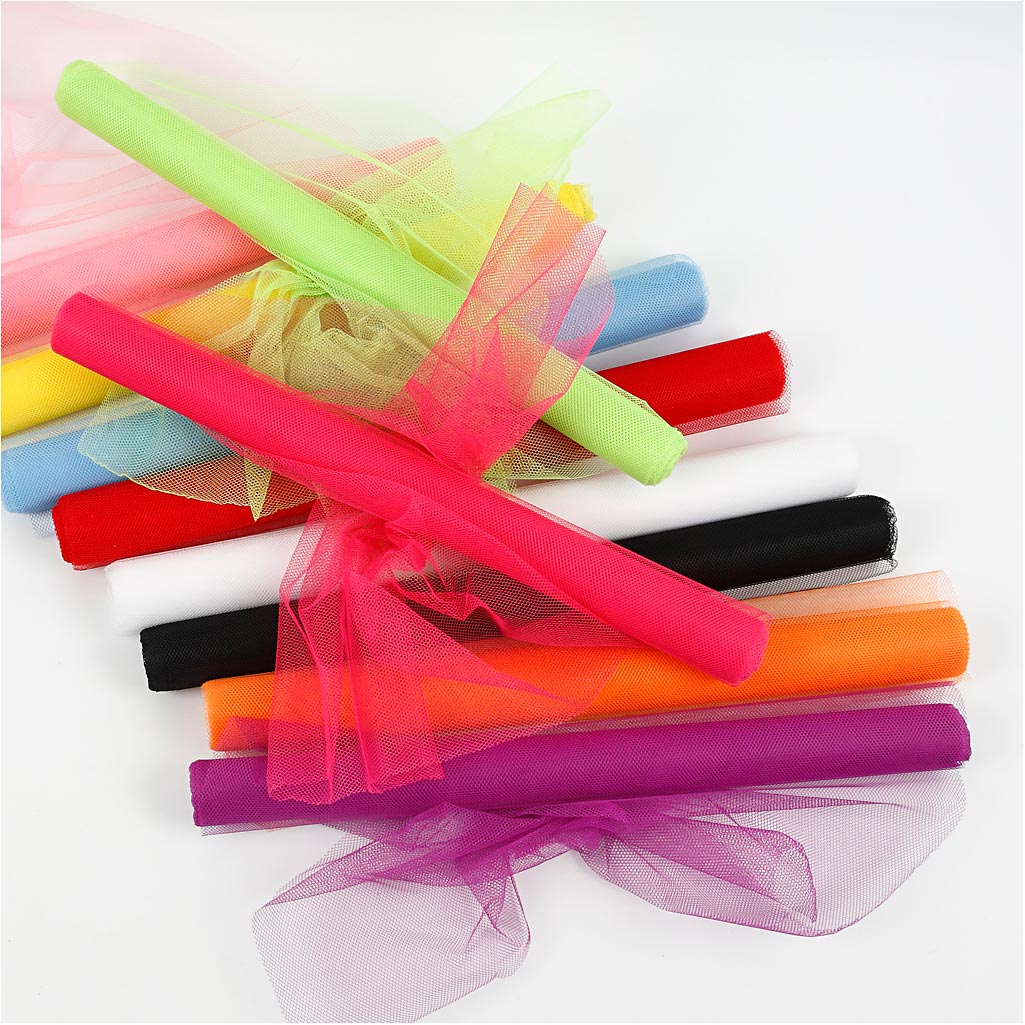 Tule, B: 50 cm, 10x5 m/ 1 doos [HOB-44610]