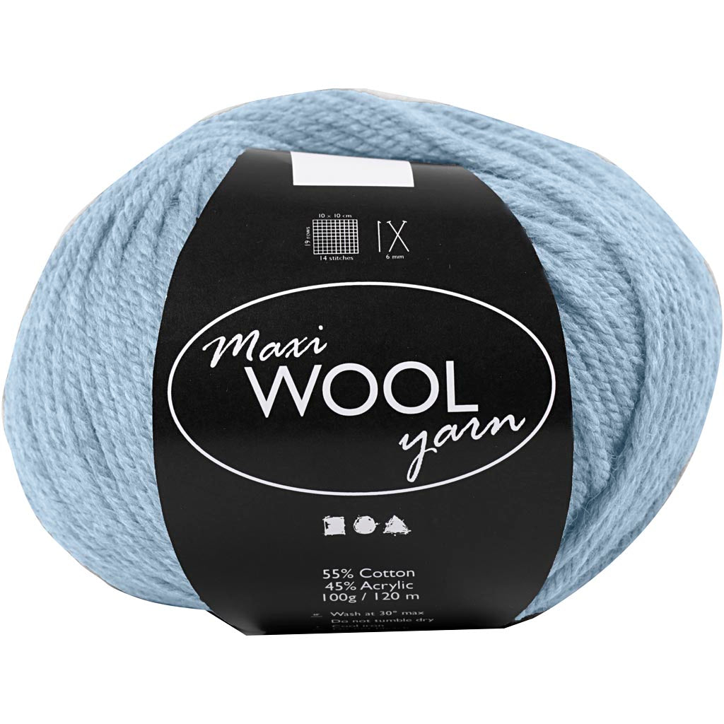 Wolgaren, L: 125 M, zacht blauw, 100 gr/ 1 bol [HOB-447409]