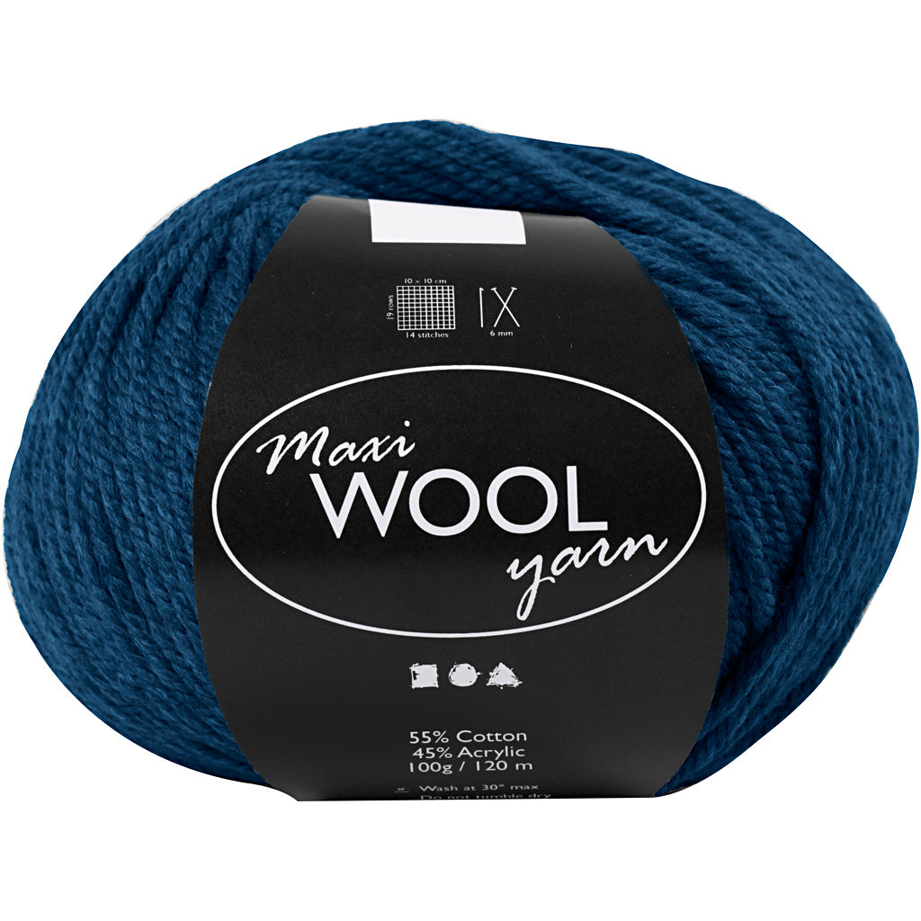Wolgaren, L: 125 M, blauw, 100 gr/ 1 bol [HOB-447410]