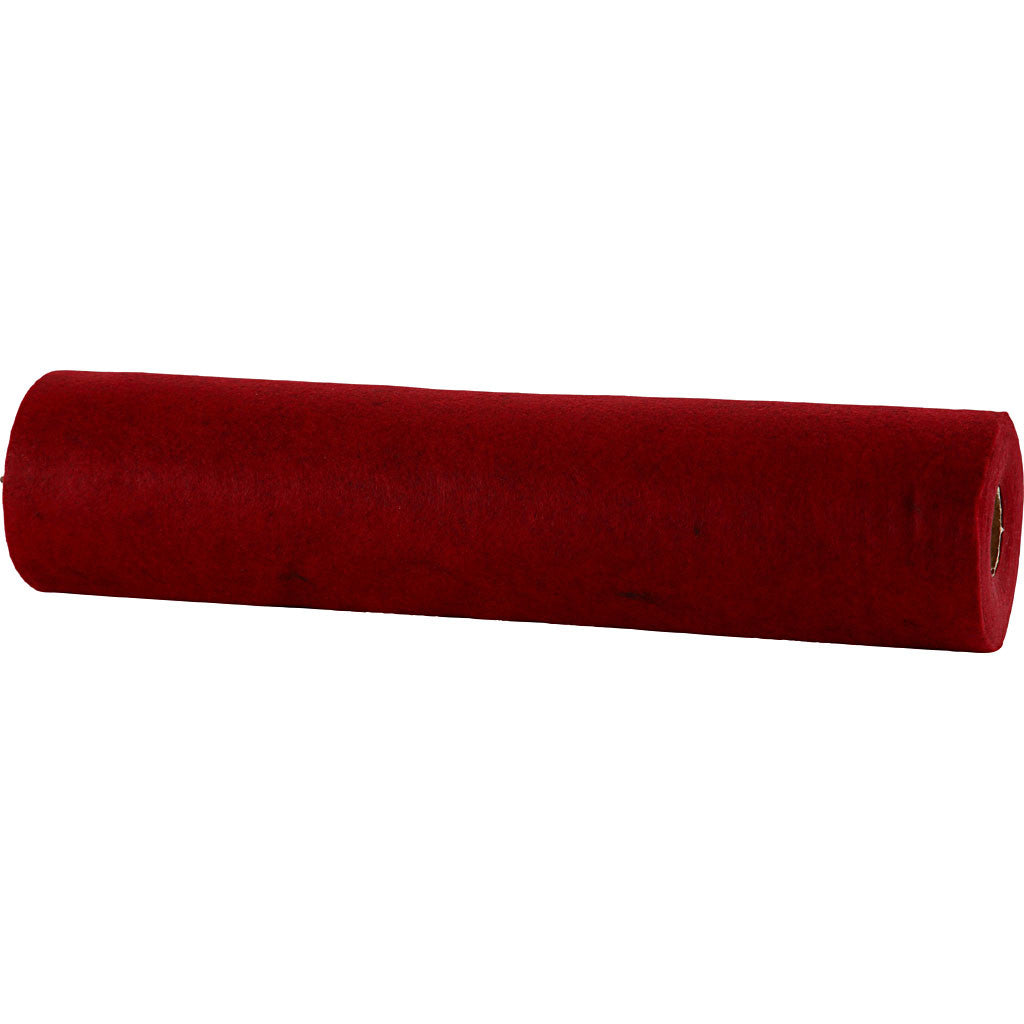 Hobbyvilt, B: 45 cm, dikte 1,5-2 mm, gemelleerd, 180-200 gr, rood, 5 m/ 1 rol [HOB-45040]
