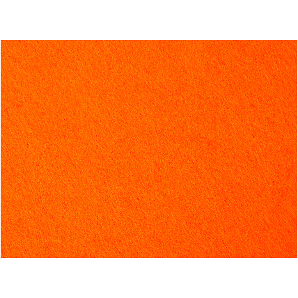 Craft Felt, sheet 42x60 cm, thickness 3 mm, orange, 1 sheet