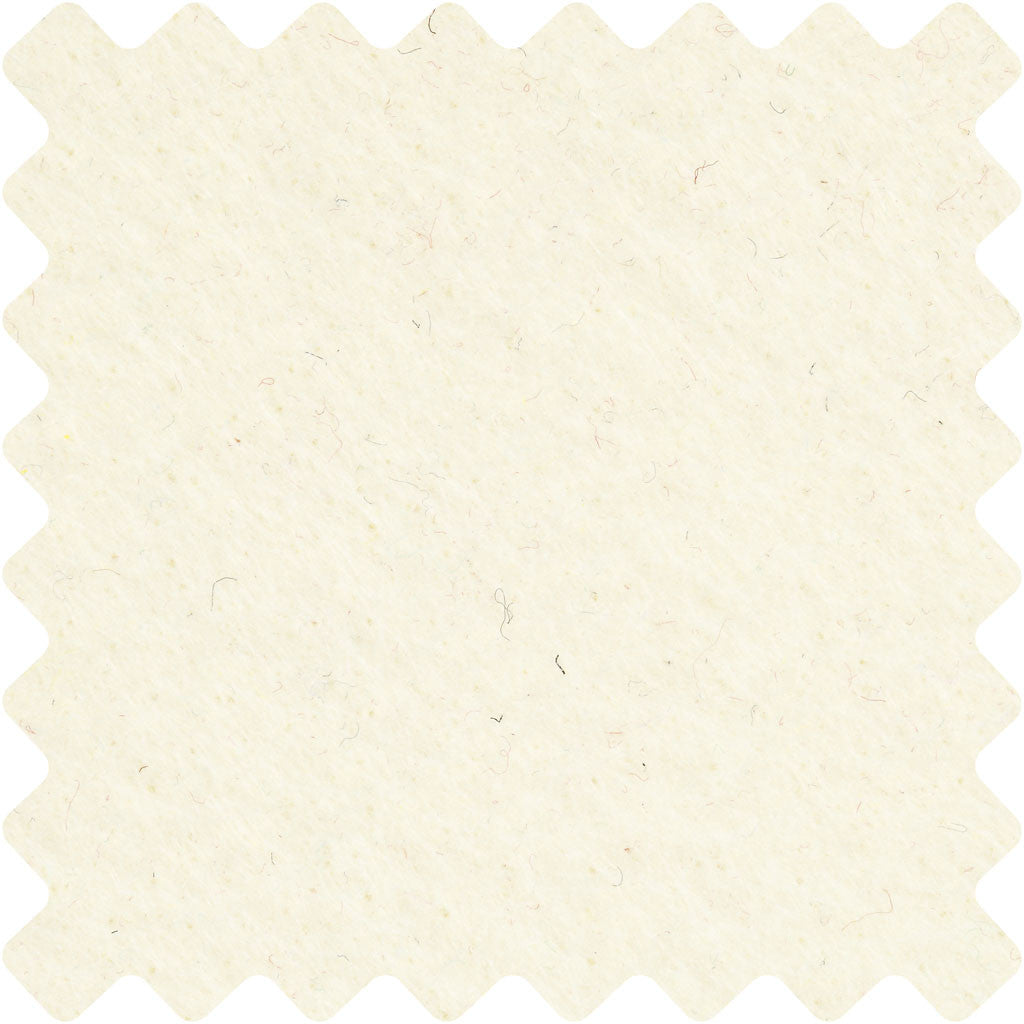 Hobbyvilt, vel 42x60 cm, dikte 3 mm, off-white, 1 vel [HOB-45231]