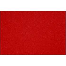 Hobbyvilt, vel 42x60 cm, dikte 3 mm, rood, 1 vel [HOB-45233]