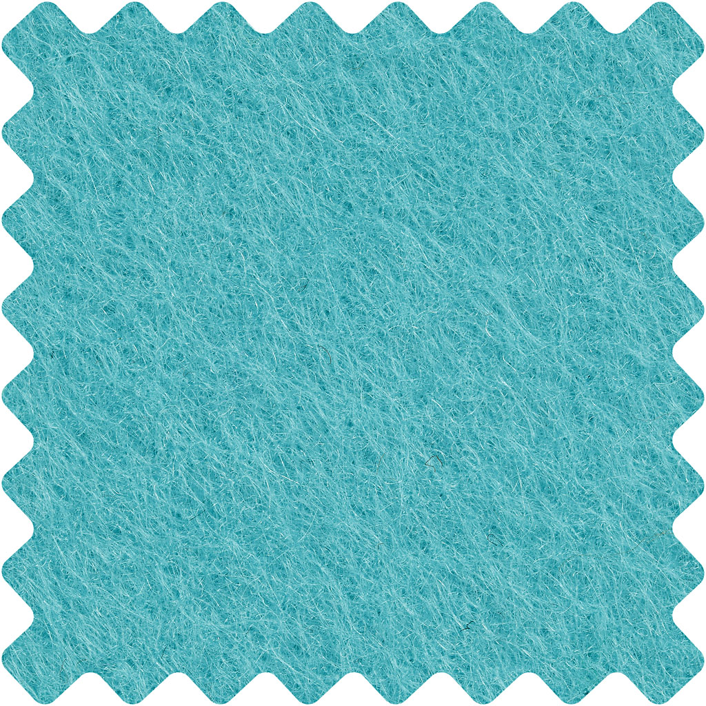 Hobbyvilt, vel 42x60 cm, dikte 3 mm, turquoise, 1 vel [HOB-45236]
