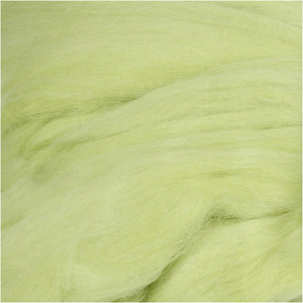 Merino Wol, dikte 21 my, lime groen, 100 gr/ 1 doos [HOB-46031]