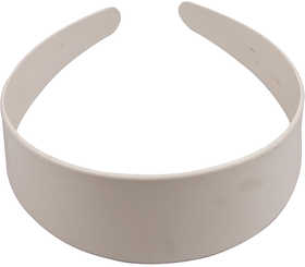 Plastic haarband, B: 40 mm, wit, 20 stuk/ 1 doos [HOB-47416]