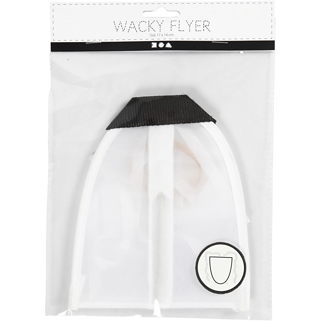 Vlieger, afm 17x14 cm, wit, 1 stuk [HOB-47440]