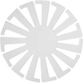 Sjabloon Mand weven, H: 6 cm, d 8 cm, transparant, 10 stuk/ 1 doos [HOB-47452]