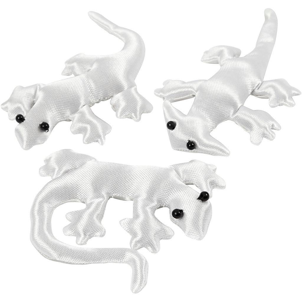 Creepy-Crawly textiel, afm 10-14 cm, wit, 3 stuk/ 1 doos [HOB-495003]