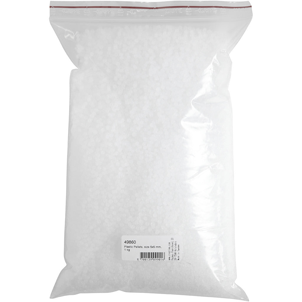 Plastic balletjes, afm 5 mm, 1 kg [HOB-49860]