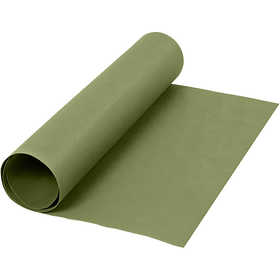 Faux Leather Papier, B: 50 cm, unikleurig, 350 gr, groen, 1 m/ 1 rol [HOB-498941]