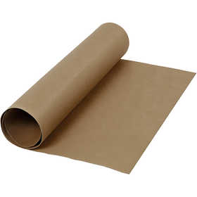 Faux Leather Papier, B: 50 cm, unikleurig, 350 gr, donkerbruin, 1 m/ 1 rol [HOB-498943]
