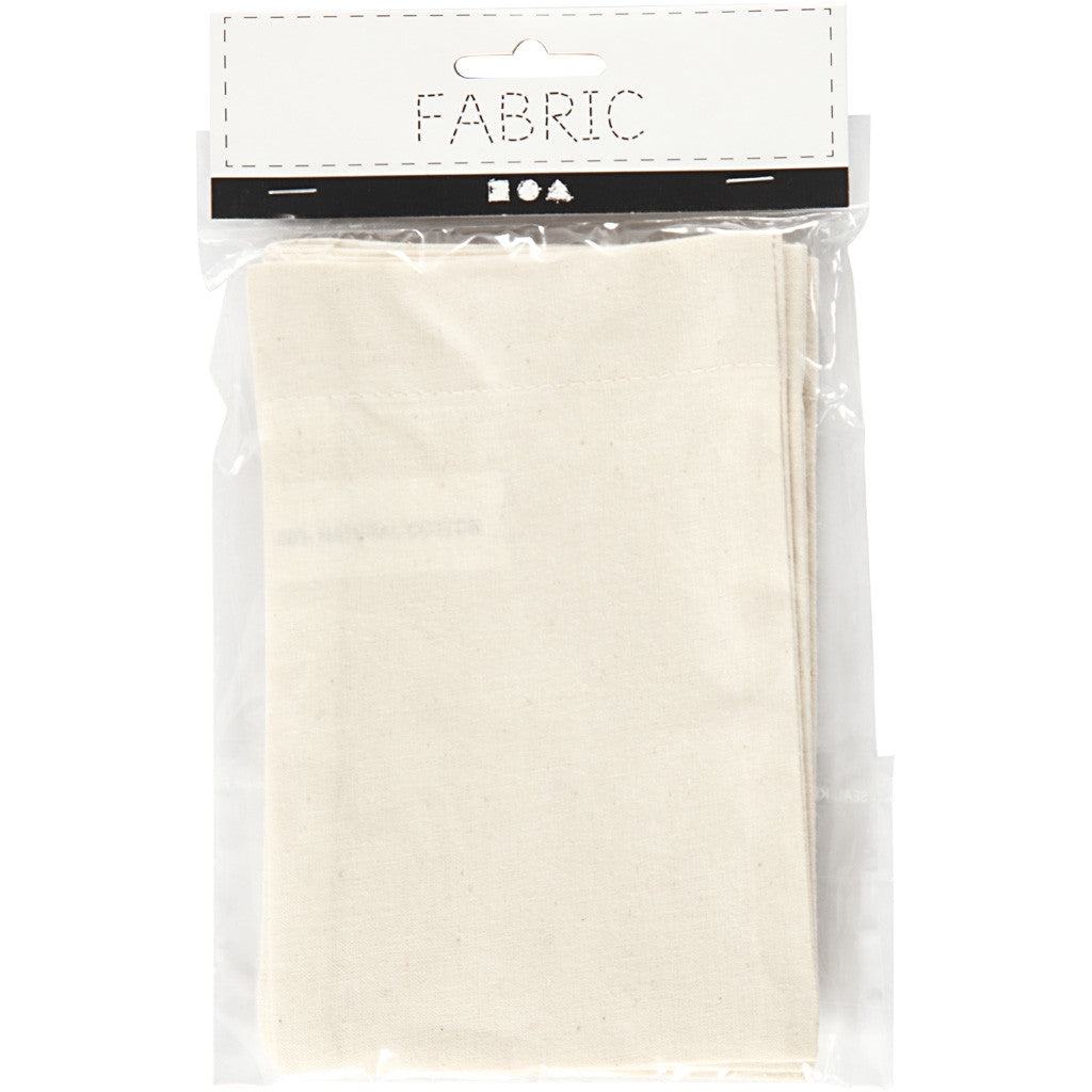 Tas, afm 10x15 cm, 115 gr, licht naturel, 4 stuk/ 1 doos [HOB-499901]