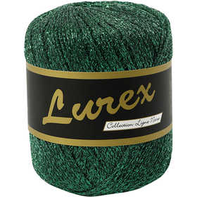 Lurex Glitter Garen, L: 160 M, groen, 25 gr/ 1 bol [HOB-421472]