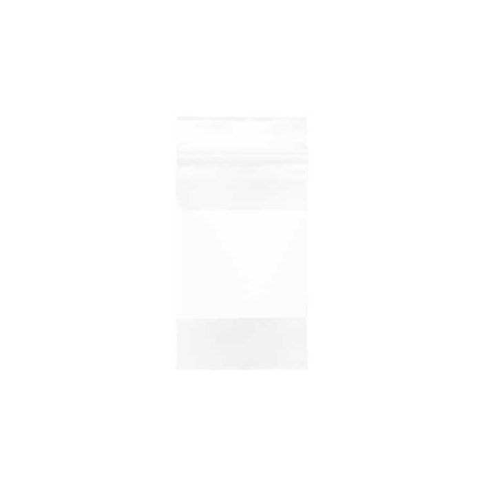 Grip Seal Bags with Write-on-Panel 7.5x12.5cm PE 100 micron