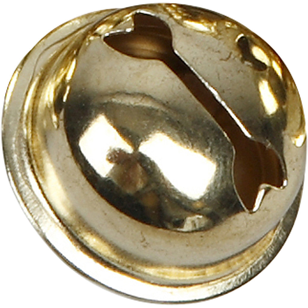 Belletjes, d 13+15+17 mm, goud, 220 div/ 1 doos [HOB-500121]