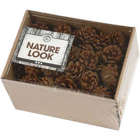 Dennenappels, d 40 mm, ca. 60 stuk, 500 gr/ 1 doos [HOB-50226]