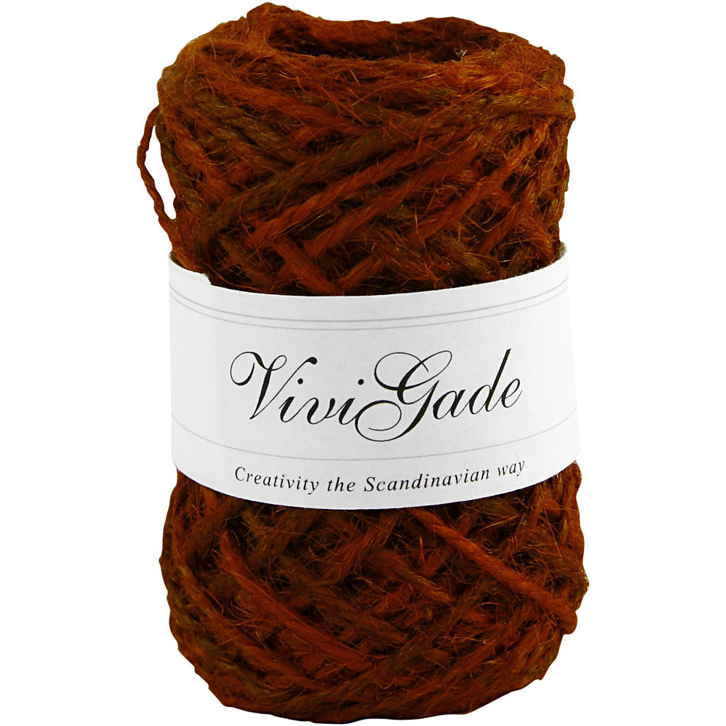 Natuurlijk hennep, dikte 1-2 mm, rood, 30 m/ 1 rol [HOB-503227]