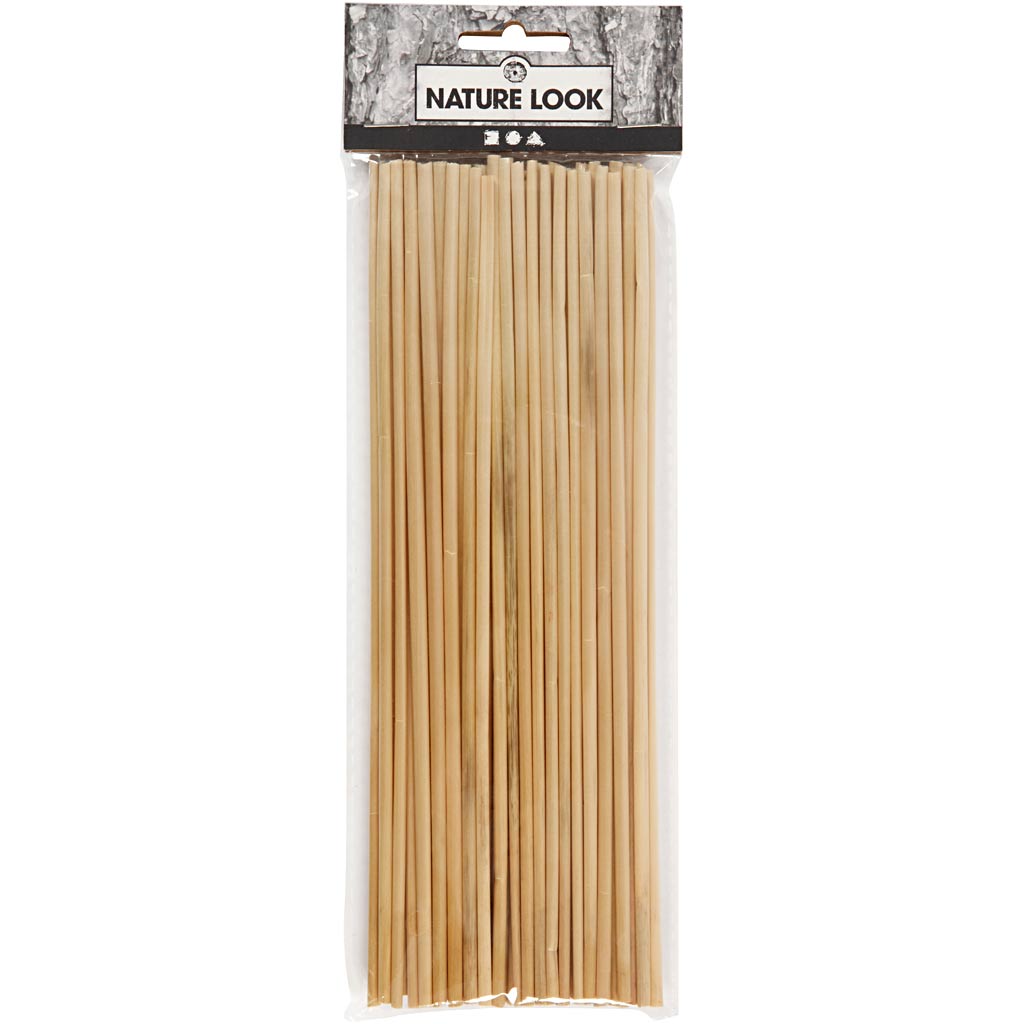 Stro, L: 22 cm, dikte 1-3 mm, 50 stuk/ 1 doos [HOB-50387]