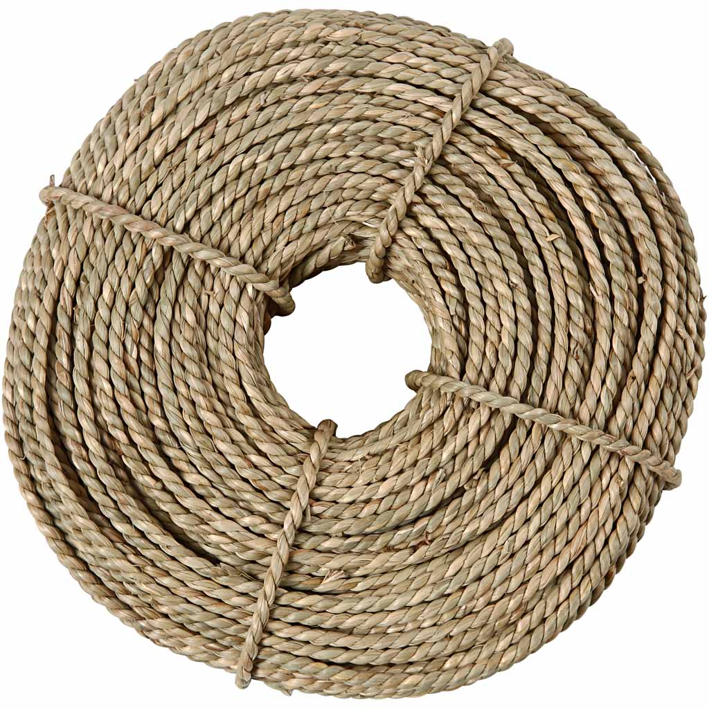 Zeegras, dikte 2,8-3 mm, ca. 110 m, beige, 500 gr/ 1 bol [HOB-50388]