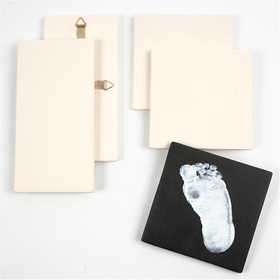 Kunst tegel, afm 13x13 cm, dikte 7 mm, wit, 1 stuk [HOB-50507]