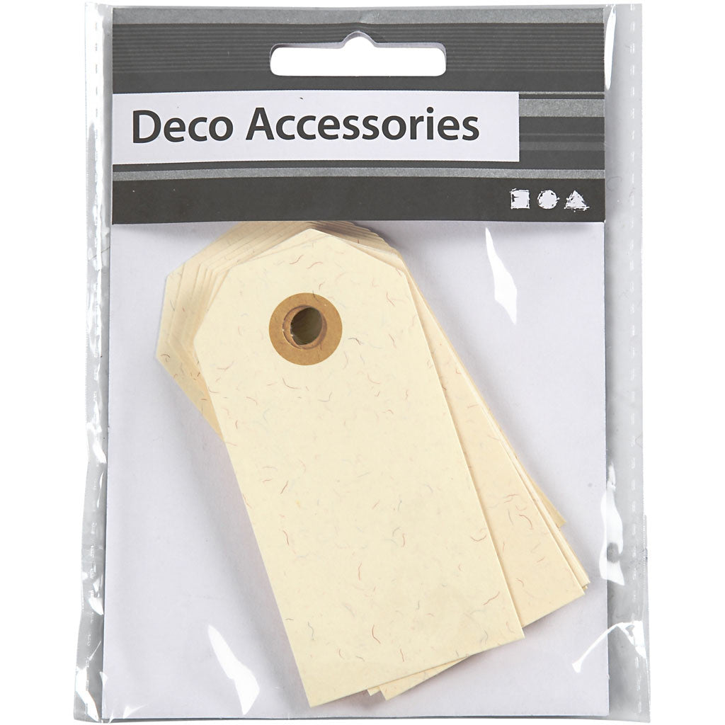 Manilla-labels, afm 4x8 cm, 250 gr, crème, 1000 stuk/ 1 doos [HOB-510041]