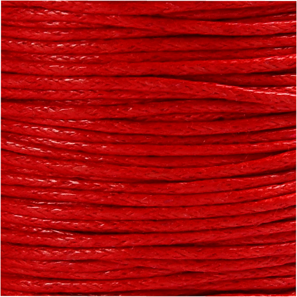 Katoenkoord, dikte 1 mm, rood, 40 m/ 1 rol [HOB-51571]