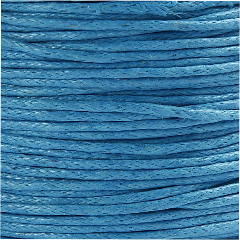 Katoenkoord, dikte 1 mm, turquoise, 40 m/ 1 rol [HOB-51572]